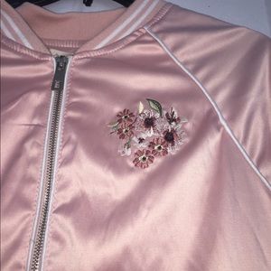 Pink bomber jacket